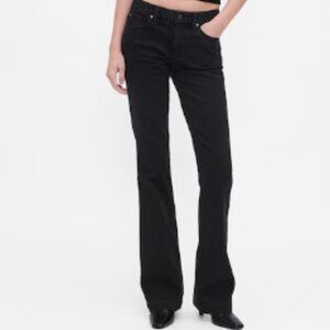 GAP black denim jeans, stretch, bootcut, 14L
